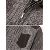 image:imageGioberti Mens Half Zip Pullover Knitted Regular Fit Sweater with Soft Brushed Flannel LiningMelange Coffee