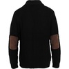 image:imageGioberti Mens Heavy Weight Shawl Collar Knitted Regular Fit CardiganBlack  With Faux Suede Elbow Patch