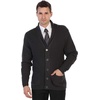 image:imageGioberti Mens Heavy Weight Shawl Collar Knitted Regular Fit CardiganCharcoal  With Faux Suede Elbow Patch