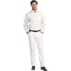 image:imageGioberti Mens Hidden Expandable Waist Dress PantsWhite