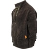 image:imageGioberti Mens Knitted Chenille Cardigan Sweater with Flannel LiningCharcoal