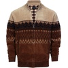 image:imageGioberti Mens Knitted Chenille Cardigan Sweater with Flannel LiningDesign 4