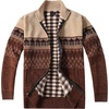 image:imageGioberti Mens Knitted Chenille Cardigan Sweater with Flannel LiningDesign 4