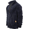 image:imageGioberti Mens Knitted Chenille Cardigan Sweater with Flannel LiningNavy