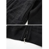 image:imageGioberti Mens Knitted Regular Fit Full Zip Cardigan Sweater with Soft Brushed Flannel LiningBlack