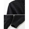 image:imageGioberti Mens Knitted Regular Fit Full Zip Cardigan Sweater with Soft Brushed Flannel LiningBlack