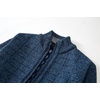image:imageGioberti Mens Knitted Regular Fit Full Zip Cardigan Sweater with Soft Brushed Flannel LiningMelange Blue