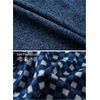 image:imageGioberti Mens Knitted Regular Fit Full Zip Cardigan Sweater with Soft Brushed Flannel LiningMelange Blue