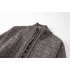 image:imageGioberti Mens Knitted Regular Fit Full Zip Cardigan Sweater with Soft Brushed Flannel LiningMelange Coffee