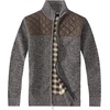 image:imageGioberti Mens Knitted Regular Fit Full Zip Cardigan Sweater with Soft Brushed Flannel LiningMelange Coffee