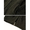 image:imageGioberti Mens Knitted Regular Fit Full Zip Cardigan Sweater with Soft Brushed Flannel LiningMelange Olive