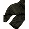 image:imageGioberti Mens Knitted Regular Fit Full Zip Cardigan Sweater with Soft Brushed Flannel LiningMelange Olive