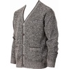 image:imageGioberti Mens Knitted VNeck Button Down Cardigan Sweater with Flannel Lining and Pockets