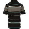 image:imageGioberti Mens Multiple Stripe Polo Shirt with PocketBlack  Style 9306