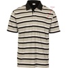 image:imageGioberti Mens Multiple Stripe Polo Shirt with PocketBlack  Style 946