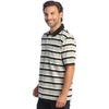 image:imageGioberti Mens Multiple Stripe Polo Shirt with PocketBlack  Style 946