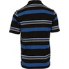image:imageGioberti Mens Multiple Stripe Polo Shirt with PocketBlack B  Style 933