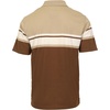 image:imageGioberti Mens Multiple Stripe Polo Shirt with PocketBrown  Style 944
