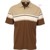 image:imageGioberti Mens Multiple Stripe Polo Shirt with PocketBrown  Style 944