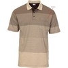 image:imageGioberti Mens Multiple Stripe Polo Shirt with PocketBrown  Style 945