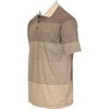 image:imageGioberti Mens Multiple Stripe Polo Shirt with PocketBrown  Style 945