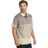 image:imageGioberti Mens Multiple Stripe Polo Shirt with PocketBrown  Style 945