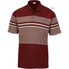 image:imageGioberti Mens Multiple Stripe Polo Shirt with PocketBurgundy  Style 947