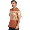 image:imageGioberti Mens Multiple Stripe Polo Shirt with PocketCamel  Style 947