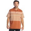 image:imageGioberti Mens Multiple Stripe Polo Shirt with PocketCamel  Style 947