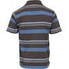 image:imageGioberti Mens Multiple Stripe Polo Shirt with PocketCharcoal  Style 933
