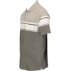 image:imageGioberti Mens Multiple Stripe Polo Shirt with PocketCharcoal  Style 944