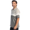 image:imageGioberti Mens Multiple Stripe Polo Shirt with PocketCharcoal  Style 944