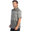image:imageGioberti Mens Multiple Stripe Polo Shirt with PocketCharcoal  Style 947