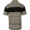 image:imageGioberti Mens Multiple Stripe Polo Shirt with PocketGray  Style 9306