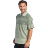 image:imageGioberti Mens Multiple Stripe Polo Shirt with PocketHunter Green  Style 945