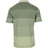 image:imageGioberti Mens Multiple Stripe Polo Shirt with PocketHunter Green  Style 945