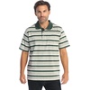 image:imageGioberti Mens Multiple Stripe Polo Shirt with PocketHunter Green  Style 946