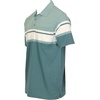 image:imageGioberti Mens Multiple Stripe Polo Shirt with PocketLake Blue  Style 944