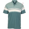 image:imageGioberti Mens Multiple Stripe Polo Shirt with PocketLake Blue  Style 944