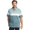 image:imageGioberti Mens Multiple Stripe Polo Shirt with PocketLake Blue  Style 944