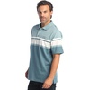 image:imageGioberti Mens Multiple Stripe Polo Shirt with PocketLake Blue  Style 944