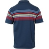 image:imageGioberti Mens Multiple Stripe Polo Shirt with PocketNavy  Style 934