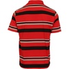 image:imageGioberti Mens Multiple Stripe Polo Shirt with PocketRed  Style 933
