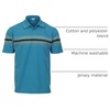 image:imageGioberti Mens Multiple Stripe Polo Shirt with PocketRoyal Blue  Style 934