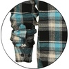 image:imageGioberti Mens Plaid Checkered 100 Cotton Brushed Flannel Shirt1073  Turquoise  Black