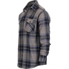 image:imageGioberti Mens Plaid Checkered 100 Cotton Brushed Flannel Shirt1135  Gray  Navy  White Highlight