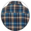 image:imageGioberti Mens Plaid Checkered 100 Cotton Brushed Flannel Shirt1154  Cobalt Blue  Peach  White