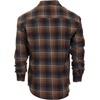 image:imageGioberti Mens Plaid Checkered 100 Cotton Brushed Flannel Shirt1155  Brown  Cobalt  Navy
