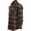image:imageGioberti Mens Plaid Checkered 100 Cotton Brushed Flannel Shirt1155  Brown  Cobalt  Navy
