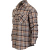 image:imageGioberti Mens Plaid Checkered 100 Cotton Brushed Flannel Shirt1156  Gray  Navy  Orange